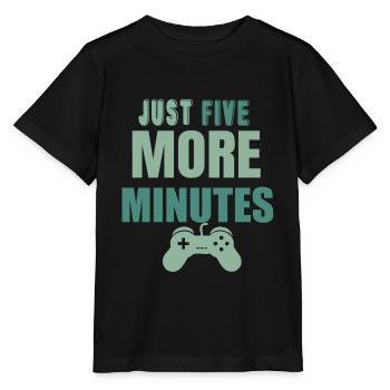 Just five more Minutes - Stanley/Stella Kinder T-Shirt MINI CREATOR  - Schwarz - Vorne - Mikhail (115cm)