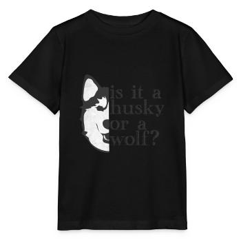 Husky - Stanley/Stella Kinder T-Shirt MINI CREATOR  - Schwarz - Vorne - Mikhail (115cm)