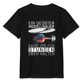 Modellbauer Modellbau Hubschrauber Geschenk Lustig - Stanley/Stella Kinder T-Shirt MINI CREATOR  - Schwarz - Vorne - Mikhail (115cm)