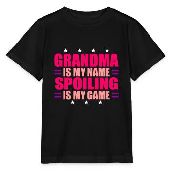 Oma Omi Geschenk Großmutter Geschenkidee - Stanley/Stella Kinder T-Shirt MINI CREATOR  - Schwarz - Vorne - Mikhail (115cm)
