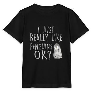manchot - T-shirt bio MINI CREATOR Stanley/Stella Enfant - noir - Devant - Mikhail (115cm)