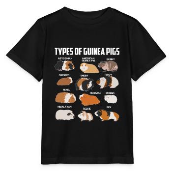 Meerschweinchen Arten - Stanley/Stella Kinder T-Shirt MINI CREATOR  - Schwarz - Vorne - Mikhail (115cm)