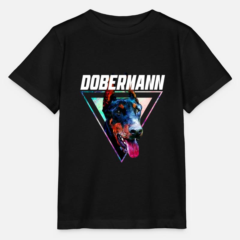 Doberman - T-shirt bio MINI CREATOR Stanley/Stella Enfant - noir