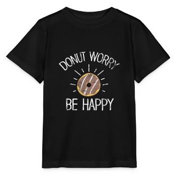 Donut - Stanley/Stella Kinder T-Shirt MINI CREATOR  - Schwarz - Vorne - Mikhail (115cm)