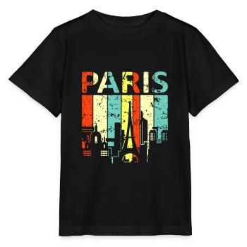 Paris - Stanley/Stella MINI CREATOR Kids’ T-Shirt - black - Front - Mikhail (115cm)