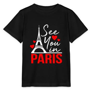 Paris - T-shirt bio MINI CREATOR Stanley/Stella Enfant - noir - Devant - Mikhail (115cm)