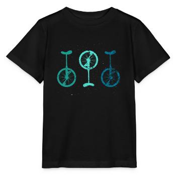 Vintage Einräder Einrad - Stanley/Stella Kinder T-Shirt MINI CREATOR  - Schwarz - Vorne - Mikhail (115cm)