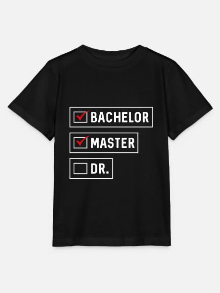 Bachelor Master Doktor Abschluss Checkliste - Stanley/Stella Kinder T-Shirt MINI CREATOR - Schwarz