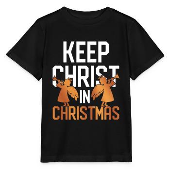 Jesus Christkind Weihnachten - Stanley/Stella Kinder T-Shirt MINI CREATOR  - Schwarz - Vorne - Mikhail (115cm)