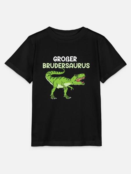 Großer Brudersaurus - Stanley/Stella Kinder T-Shirt MINI CREATOR  - Schwarz