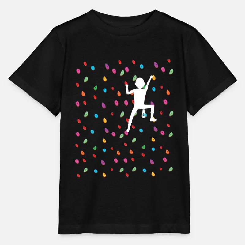Climbing Bouldering Climbing Wall Boulder Gift Idea - Stanley/Stella MINI CREATOR Kids’ T-Shirt - black