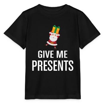 Merry Christmas Christmas Christmas Present - Stanley/Stella MINI CREATOR Kids’ T-Shirt - black - Front - Mikhail (115cm)
