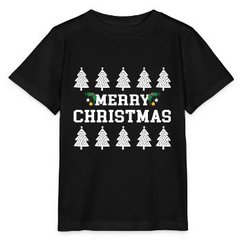 Merry Christmas Christmas Christmas Present - Stanley/Stella MINI CREATOR Kids’ T-Shirt - black - Front - Mikhail (115cm)