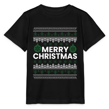 Merry Christmas Christmas Christmas Present - Stanley/Stella MINI CREATOR Kids’ T-Shirt - black - Front - Mikhail (115cm)