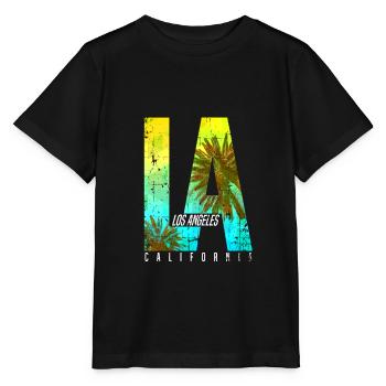 Los Angeles LA - Stanley/Stella MINI CREATOR Kids’ T-Shirt - black - Front - Mikhail (115cm)