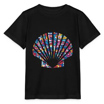 Muschel - Stanley/Stella Kinder T-Shirt MINI CREATOR  - Schwarz - Vorne - Mikhail (115cm)