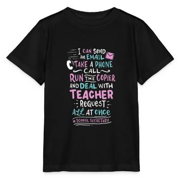 School Secretary - Stanley/Stella MINI CREATOR Kids’ T-Shirt - black - Front - Mikhail (115cm)