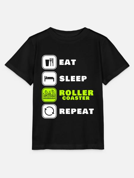 Achterbahn - Stanley/Stella Kinder T-Shirt MINI CREATOR - Schwarz