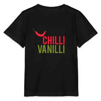 CHILLI VANILLI | PEPPERONI | FUN | TREND | FASHION - Stanley/Stella Kinder T-Shirt MINI CREATOR  - Schwarz - Vorne - Mikhail (115cm)