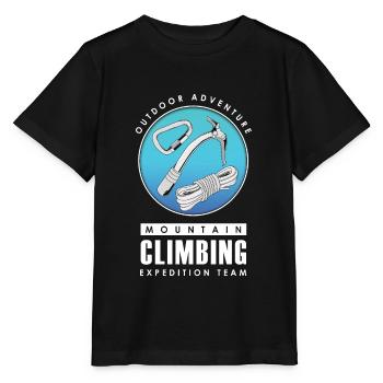 Mountaineer expedition - Stanley/Stella MINI CREATOR Kids’ T-Shirt - black - Front - Mikhail (115cm)