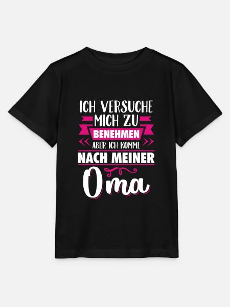 Oma - Stanley/Stella Kinder T-Shirt MINI CREATOR - Schwarz