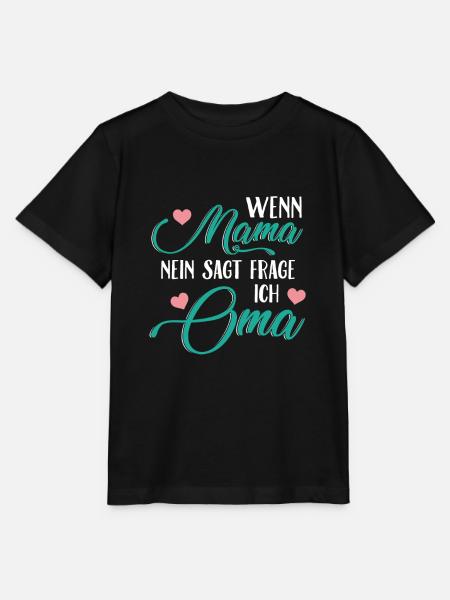 Oma Omi Geschenk Großmutter Geschenkidee - Stanley/Stella Kinder T-Shirt MINI CREATOR - Schwarz