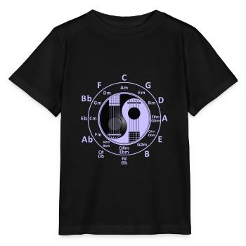 Guitar Quintenzirkel Chords - Stanley/Stella MINI CREATOR Kids’ T-Shirt - black - Front - Mikhail (115cm)