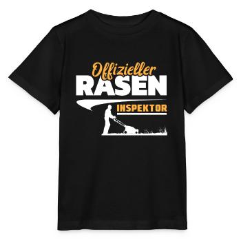 Offizieller Rasen Inspektor - Stanley/Stella Kinder T-Shirt MINI CREATOR  - Schwarz - Vorne - Mikhail (115cm)