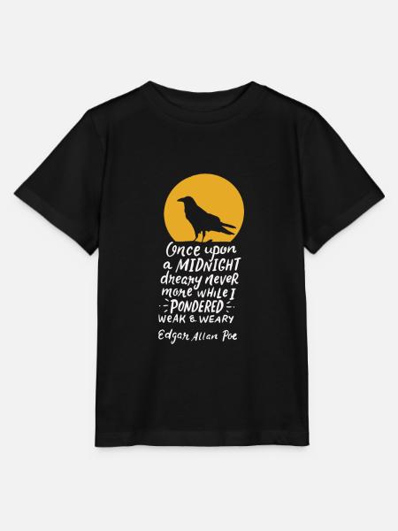 Citation d'Edgar Allan Poe - Stanley/Stella T-shirt MINI CREATOR til børn - sort