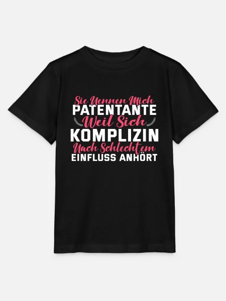 Patentante Komplizin - Stanley/Stella Kinder T-Shirt MINI CREATOR - Schwarz