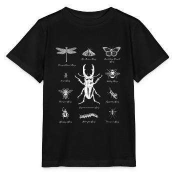 Bugs Coléoptères Insectes Coléoptères Insectes - T-shirt bio MINI CREATOR Stanley/Stella Enfant - noir - Devant - Mikhail (115cm)