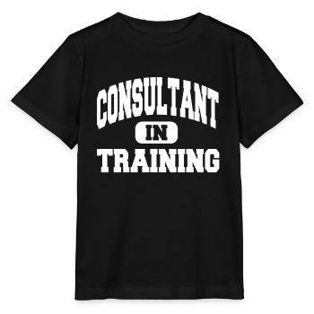 Consultant In Training - Stanley/Stella MINI CREATOR Kids’ T-Shirt - black - Front - Mikhail (115cm)