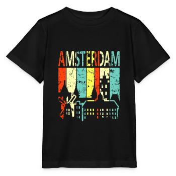 Amsterdam - Stanley/Stella Kinder T-Shirt MINI CREATOR  - Schwarz - Vorne - Mikhail (115cm)