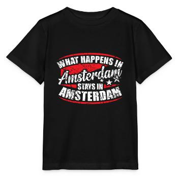 Amsterdam - Stanley/Stella Kinder T-Shirt MINI CREATOR  - Schwarz - Vorne - Mikhail (115cm)