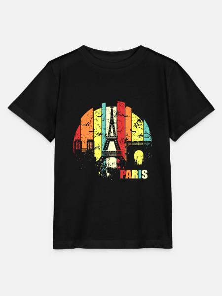 Paris - Stanley/Stella Kinder T-Shirt MINI CREATOR  - Schwarz