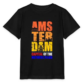 Amsterdam - Stanley/Stella Kinder T-Shirt MINI CREATOR  - Schwarz - Vorne - Mikhail (115cm)