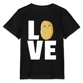 Potatoes Potato Potatoes Potatoes Erpfi Fries - Stanley/Stella MINI CREATOR Kids’ T-Shirt - black - Front - Mikhail (115cm)