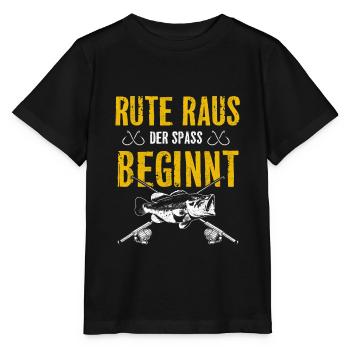 Rute raus der Spaß beginnt - Stanley/Stella Kinder T-Shirt MINI CREATOR  - Schwarz - Vorne - Mikhail (115cm)