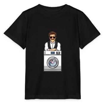 Brainwashing Washing Machine Propaganda False News - Stanley/Stella MINI CREATOR Kids’ T-Shirt - black - Front - Mikhail (115cm)