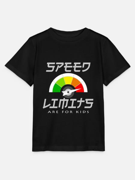 speed limit - Stanley/Stella MINI CREATOR Kids’ T-Shirt - black