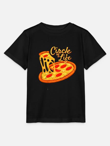 Pizza - Stanley/Stella Kinder T-Shirt MINI CREATOR - Schwarz