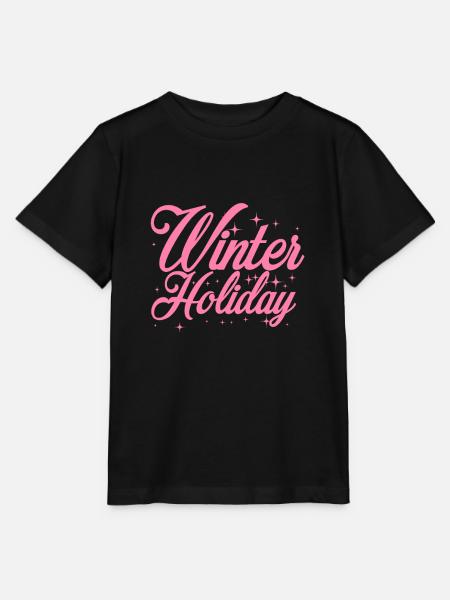 Winterurlaub Trip - Stanley/Stella Kinder T-Shirt MINI CREATOR - Schwarz