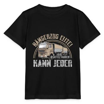 Lastwagen LKW Spedition Geschenk · Hängerzug Elite - Stanley/Stella Kinder T-Shirt MINI CREATOR  - Schwarz - Vorne - Mikhail (115cm)
