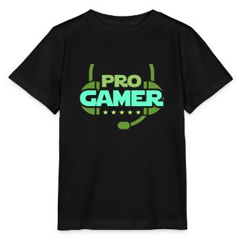 Computer gaming gamer gift gambling - Stanley/Stella MINI CREATOR Kids’ T-Shirt - black - Front - Mikhail (115cm)