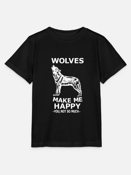 Wolf - Stanley/Stella Kinder T-Shirt MINI CREATOR - Schwarz