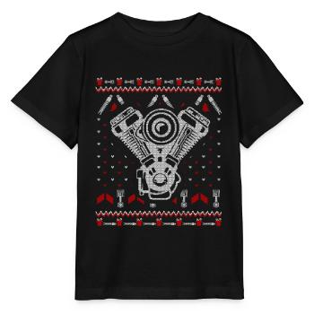 Tuning Ugly Christmas - Stanley/Stella Kinder T-Shirt MINI CREATOR  - Schwarz - Vorne - Mikhail (115cm)