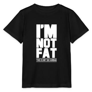 Ich bin nicht fett, das ist mein Ski Airbag - Stanley/Stella Kinder T-Shirt MINI CREATOR  - Schwarz - Vorne - Mikhail (115cm)
