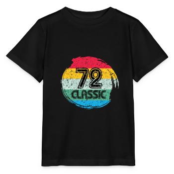 72 tenue vintage - T-shirt bio MINI CREATOR Stanley/Stella Enfant - noir - Devant - Mikhail (115cm)