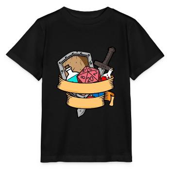 Dice Game Dice Gift - Stanley/Stella MINI CREATOR Kids’ T-Shirt - black - Front - Mikhail (115cm)