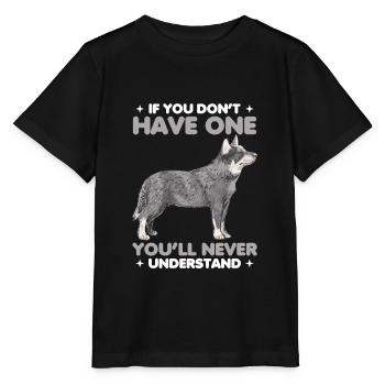 Propriétaire de chien Australian Cattle Dog Dog Puppy - T-shirt bio MINI CREATOR Stanley/Stella Enfant - noir - Devant - Mikhail (115cm)